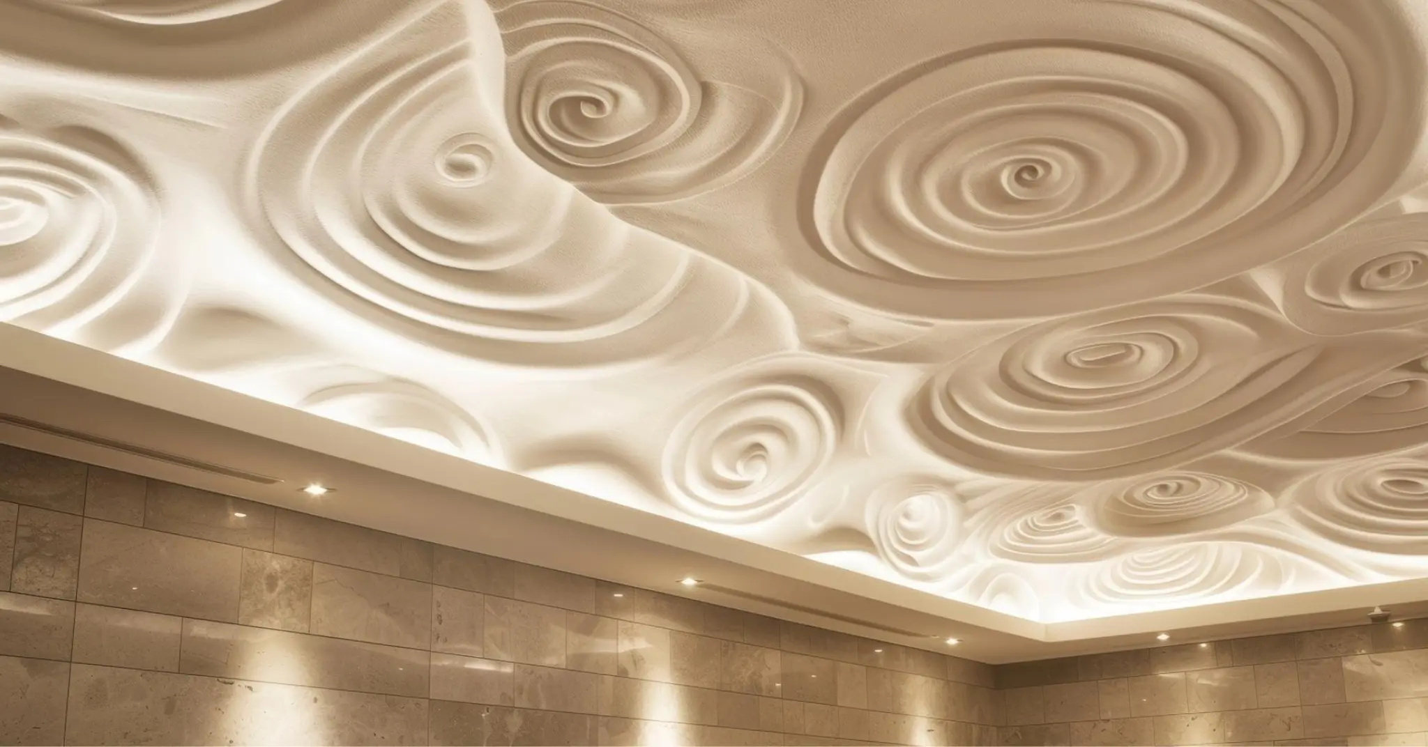 False Ceiling Wallpaper Designs