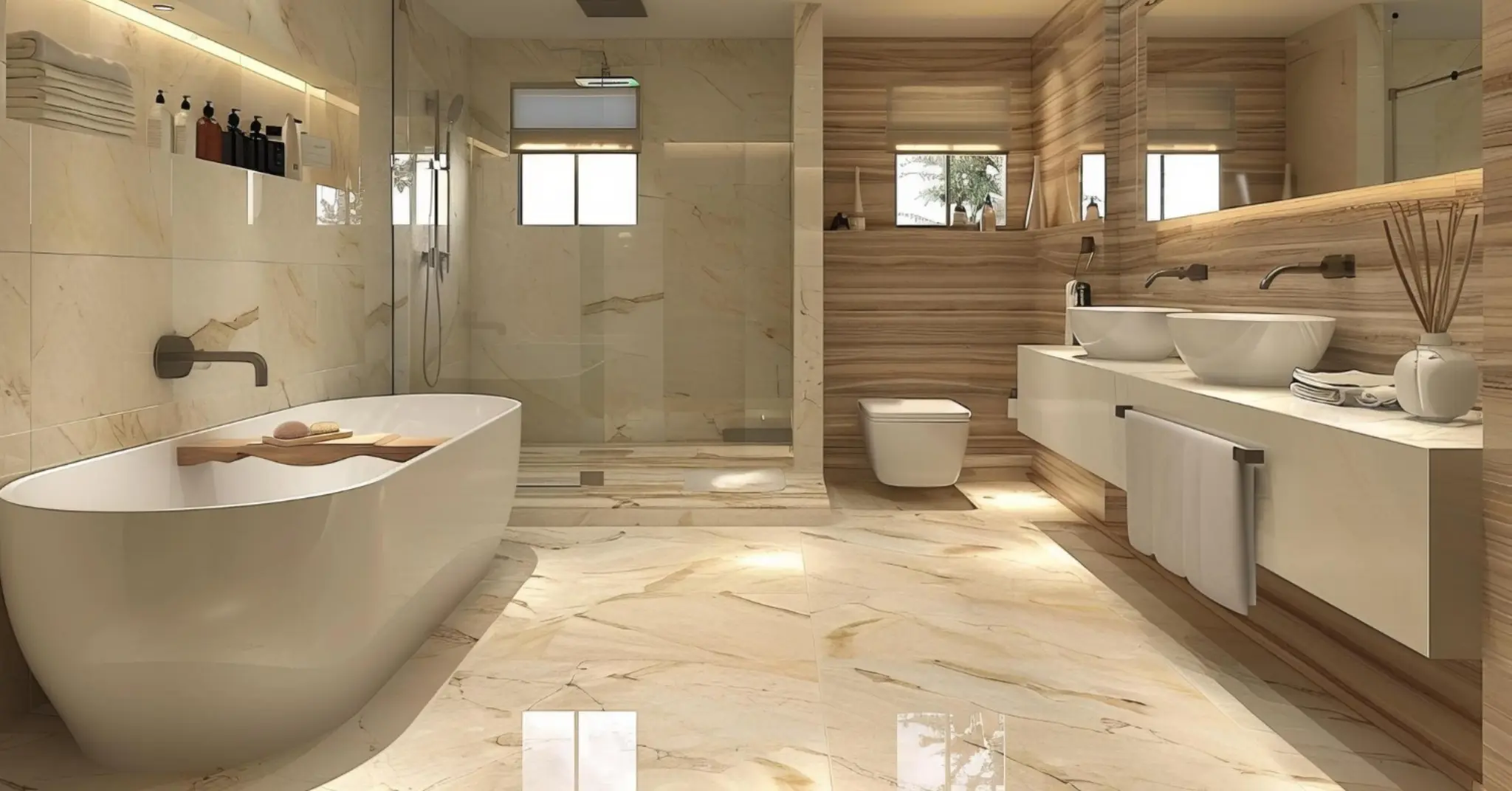 Bathroom Material Selection Guide: Anti-Skid Flooring, Wall Cladding, Grout and Waterproofing