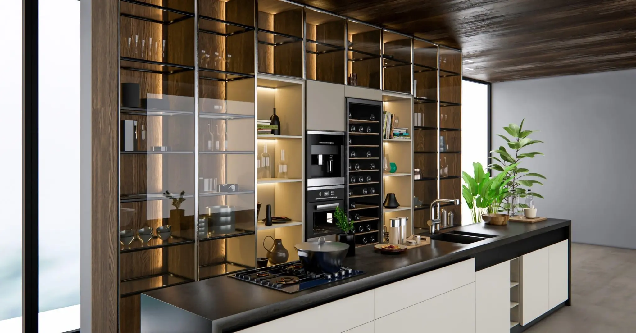 7 Charming Glass Crockery Cabinet Designs for Your Dining Room